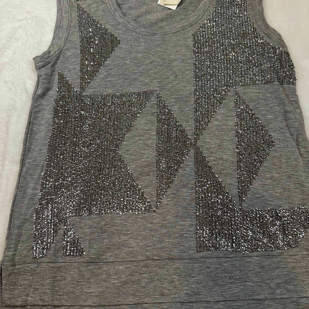 TOWNSEN Gray Top with Silver Accents - Picture 2 of 9